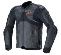 Alpinestars Veste en cuir Atem V5 Noir/Gris Homme Taille 58