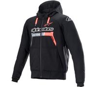 Sweat à Capuche Moto Alpinestars Chrome Ignition Noir/Rouge3XL Noir,Rouge