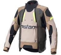ALPINESTARS Blousons et Vestes Halo Drystar Dark Khaki / Sand / Yellow Fluo 2XL
