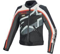 Alpinestars Idles, veste en textile/cuir pour femmes M Noir/Blanc/Rouge Noir/Blanc/Rouge