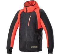 Alpinestars MO.ST.EQ Hybrid Veste textile de moto, noir-rouge, taille XL