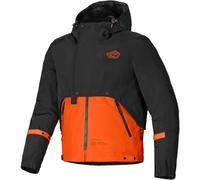 Alpinestars Mootant WP Veste textile de moto imperméable, noir/orange, Taille XXL