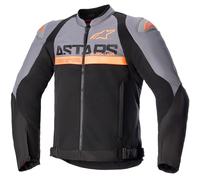 Alpinestars SMX Air, veste en textile S Noir/Gris/Orange Néon Noir/Gris/Orange Néon