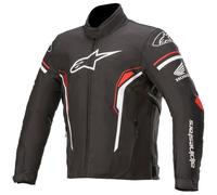 Alpinestars T-SP-1 Veste textile de moto imperméable à l’eau, noir-blanc-rouge, taille 2XL pour homme