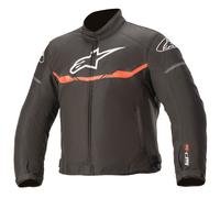 Alpinestars T-Sp S, veste textile imperméable pour enfants 150 Noir/Rouge Néon Noir/Rouge Néon