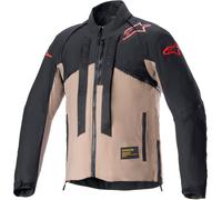 Alpinestars Techdura, veste textile imperméable S Noir/Marron Noir/Marron
