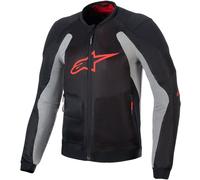 Alpinestars Troop-Air, veste en textile L Noir/Gris Clair/Rouge Clair Noir/Gris Clair/Rouge Clair