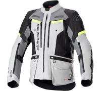 Alpinestars Bogota Pro Drystar® veste textile de moto imperméable, gris, taille S pour homme