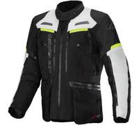 Alpinestars Veste textile Bogotá Pro Drystar Noir/Gris Clair/Jaune Néon 4XL Homme