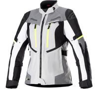 Alpinestars Bogotá Pro, veste textile Drystar pour femmes M Gris Clair/Gris Foncé/Jaune Néon Gris Clair/Gris Foncé/Jaune Néon