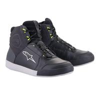 Alpinestars Chrome Drystar Chaussures de moto imperméables, noir-gris, taille 47 48