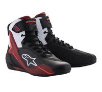 Alpinestars Faster 4, chaussures 8 US Noir/Blanc/Rouge Foncé Noir/Blanc/Rouge Foncé