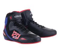 ALPINESTARS Bottes FQ20 Faster-3 Rideknit Fabio Quartararo Black / Bright Red / Blue 8.5 (EU 41)