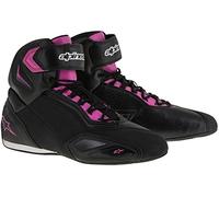 Alpinestars Bottes moto Stella Faster-2, Noir/Fuchsia, Taille 40