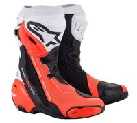 Alpinestars Supertech R Vented Bottes de moto, noir-rouge, taille 44 pour homme