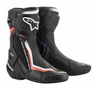 Alpinestars BOTTES SMX PLUS V2 NOIR/BLANC/ROUGE FLUO 45
