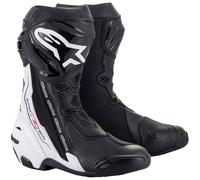 Alpinestars Supertech R Bottes de moto, noir-blanc, taille 47 pour homme