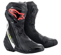 Alpinestars Supertech R Bottes de moto, noir-rouge-jaune, taille 43