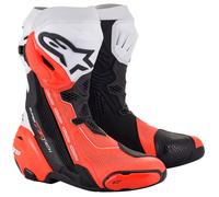 Bottes Moto Alpinestars Supertech R Vented Noir/Blanc/Rouge Fluo41 Noir,Blanc,Rouge Fluo