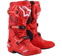 Alpinestars Bottes cross Tech 10 Homme Rouge Taille 49,5
