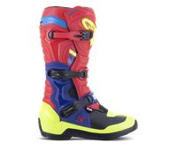 Alpinestars Bottes Tech 3 Bright Red Dark Blue Yellow Fl