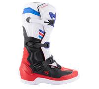 Alpinestars Bottes Tech 3 White Bright Red Dark Blue