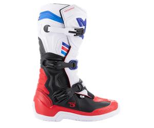 Alpinestars Bottes Tech 3 White Bright Red Dark Blue