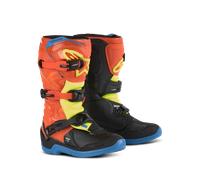 alpinestars Tech 3S Enfants bottes Orange néon/Jaune/Bleu/Noir 5 unisex