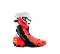 Alpinestars Bottes Ventilées Supertech R Black White Red Fluo