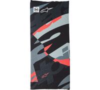 Alpinestars Buff Mogress, couvre-chef multifonctionnel Noir/Gris/Rouge Néon Noir/Gris/Rouge Néon