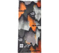 Alpinestars Buff Nazca, couvre-chef multifonctionnel Gris/Gris Foncé/Orange Néon Gris/Gris Foncé/Orange Néon