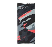 Alpinestars Cache-Cou Buff Mogress Black Camo Red Fluo, Taille: One Size