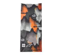 Alpinestars Cache-Cou Buff Nazca Gray Camo Orange Fluo, Taille: One Size