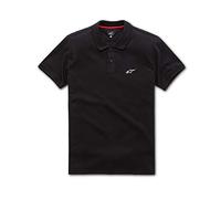 Alpinestars Capital Polo Polo à Manches Courtes, Tissu piqué Coupe Classique, Logo Poitrine HD caoutchouté Homme Capital Polo Black FR: S (Taille Fabricant: S)