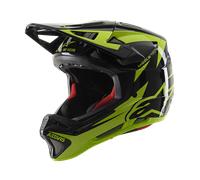 Alpinestars Casque Intégral Missile Tech Airlift Black Yellow Fluo Glossy