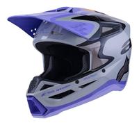 ALPINESTARS Casque moto Jettson S-M3 Grey / Purple / Black 2026 M