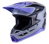 ALPINESTARS Casque moto Jettson S-M3 Junior Grey / Purple / Black 2026 YM