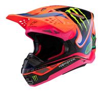 Alpinestars Casque moto S-M10 Deegan Orange fluo / Purple / Pink fluo 2025 S