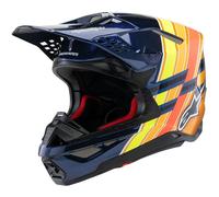 Alpinestars Supertech S-M10 TLD Edition 25, casque de motocross XL Bleu Foncé/Orange/Jaune Bleu Foncé/Orange/Jaune
