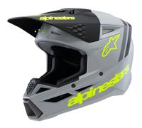 ALPINESTARS Casque moto S-M3 Youth Radium Grey / Black / Yellow Fluor Matt 2025 S