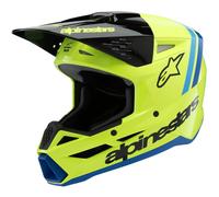 ALPINESTARS Casque moto S-M3 Youth Radium Yellow Fluo / Black / Blue 2025 M