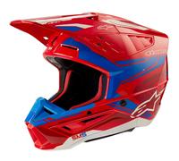 ALPINESTARS Casque moto S-M5 Action 2 Bright Red / Blue Glossy 2024 XS