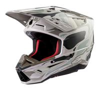 Alpinestars S-M5 Mineral, casque de motocross L Mat Gris Clair/Noir/Vert Clair Mat Gris Clair/Noir/Vert Clair