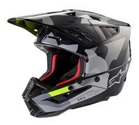ALPINESTARS Casque moto S-M5 Rover 2 Dark Gray / Yellow Fluo Glossy 2024 S