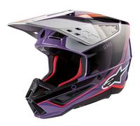 ALPINESTARS Casque moto S-M5 Sail Violet / Black / Silver Glossy 2024 M