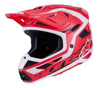 Alpinestars Casque moto S-M7 Deed Rouge/Noir/Blanc 2026 Taille M