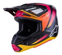 ALPINESTARS Casque moto S-M7 Rise Black / Yellow / Pink 2026 M