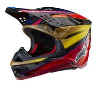ALPINESTARS Casque moto Supertech S-M10 Gold Yellow / Rio Red Glossy 2024 XL