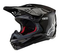 Alpinestars Supertech S-M10 Solid 2024 Casque de motocross, noir, taille 2XL pour homme