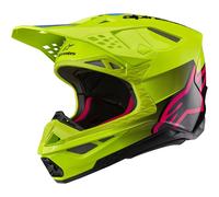 Alpinestars Supertech S-M10 Unite, casque de motocross M Jaune Néon/Noir/Fuchsia Jaune Néon/Noir/Fuchsia
